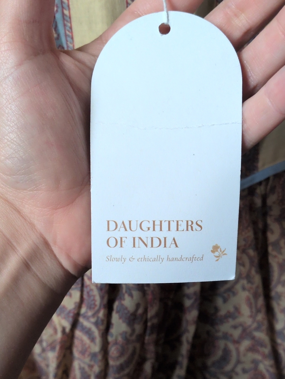 ✨ Nwt Daughters of India Aahna Dress in Bluebell size small - Picture 6 of 9